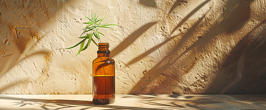 Bouteille d'huile de CBD